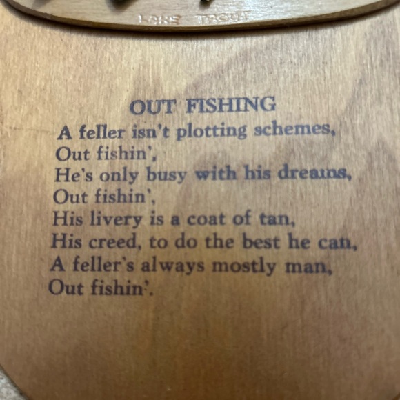 Whimsical Fisherman’s Plaque - Picture 2 of 5